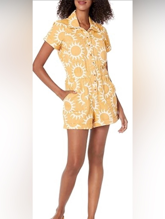 Show Me Your MuMu Pants - Show Me Your Mumu Cannon Romper paradise sun denim yellow